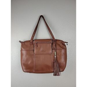 Lily Chestnut Baby Bag with Tassel